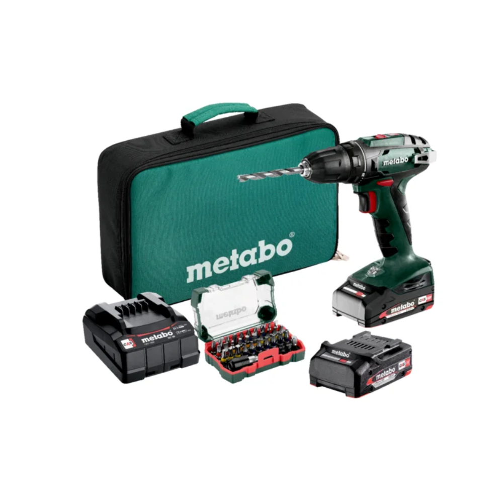 Perceuse visseuse Metabo BS 18 Set 48 Nm 2x2,0 Ah