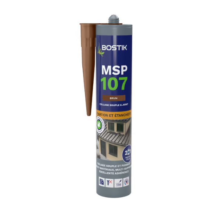 Mastic MS polymère Bostik MSP107-BRUN