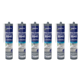 Silicone sanitaire blanc Bostik S545-BLANCx6 lot de 6