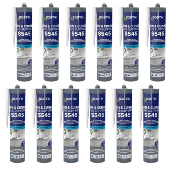 Silicone sanitaire blanc Bostik S545-BLANCx12 lot de 12