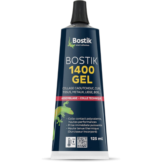 Colle contact gel Bostik 1400GEL-125ml