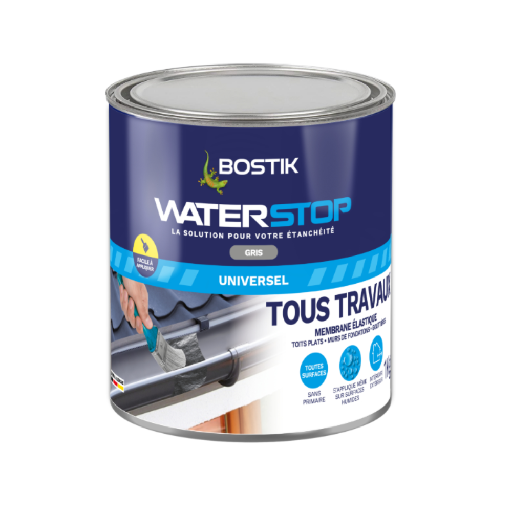 Membrane étanchéité Waterstop Bostik WATERSTOP-GRIS-1KG