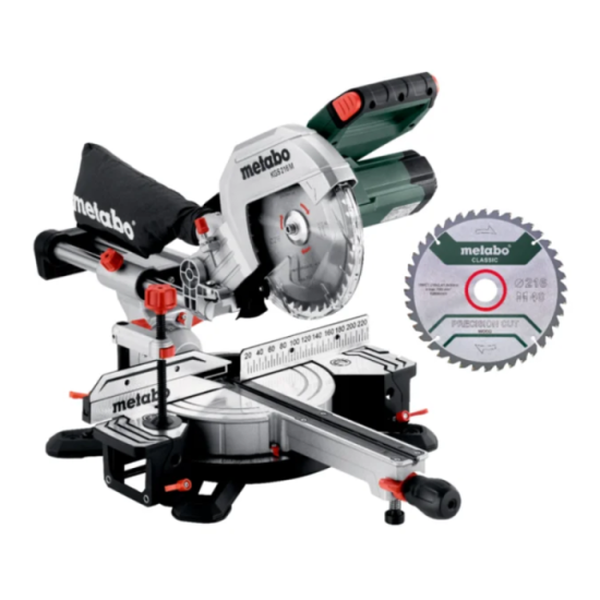 Scie radiale Metabo 613216900 1 200 W lame 216 mm