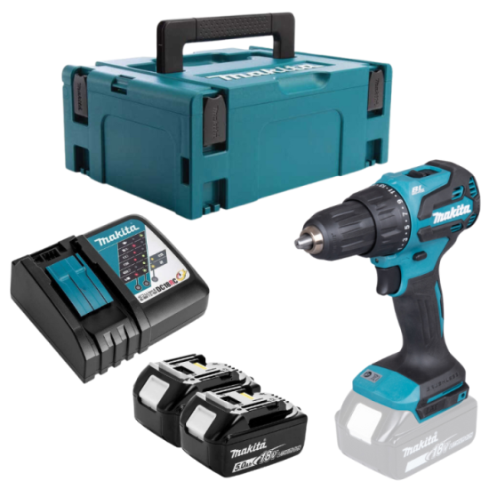 Perceuse à percussion Makita DHP490RTJ 2x5,0 Ah