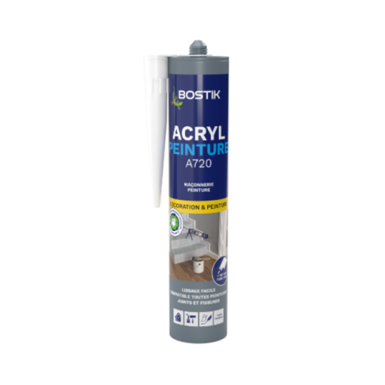 Mastic acrylique peignable Bostik ACRYL-PEINTURE-BLC