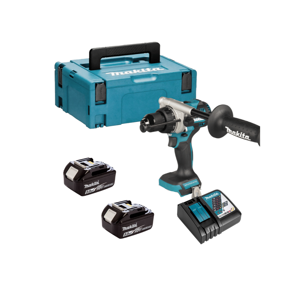 Perceuse à percussion Makita DHP492RTJ 2x5,0 Ah