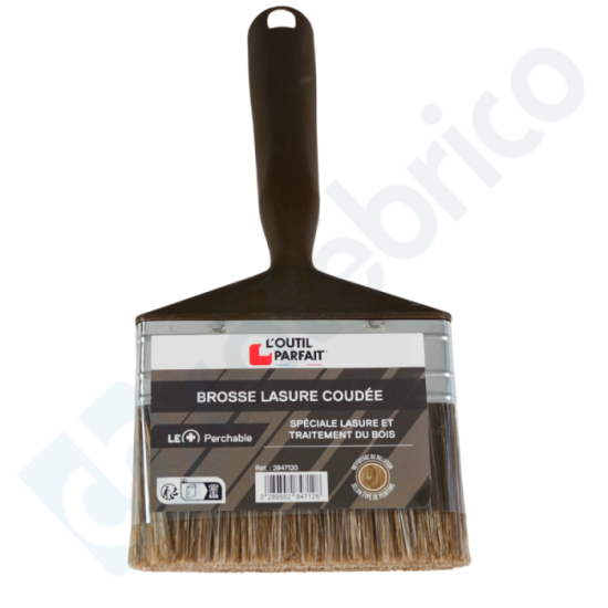 Brosse à lasure coudée Outil Parfait 2847120