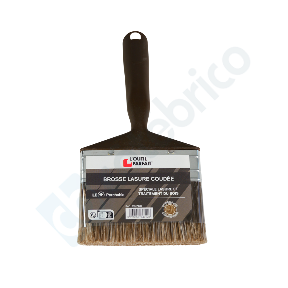 Brosse à lasure coudée Outil Parfait 2847120