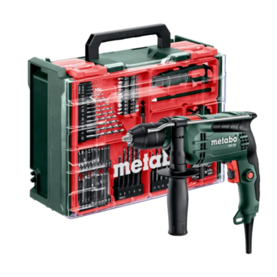 Perceuse à percussion Metabo SBE 650 Set 650 W