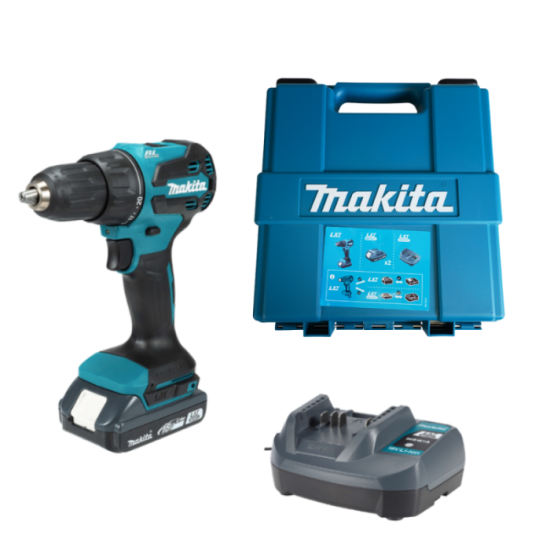 Perceuse à percussion Makita DHP490WVE 2x2,0 Ah