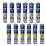 Mastic acrylique peignable Bostik ACRYL-PEINTURE-BLCx12 lot de 12