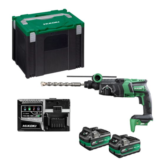 Perforateur SDS-Plus HiKOKI DH36DPEWRZ 36V MultiVolt