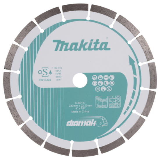 Disque diamant Ø230 mm DIAMAK Makita D-80117