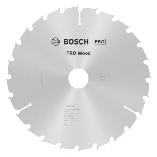 Lame PRO Wood Bosch 2608640431 Ø216 mm 24 dents