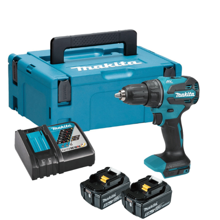 Perceuse visseuse Makita DDF490RTJ 2x5,0 Ah