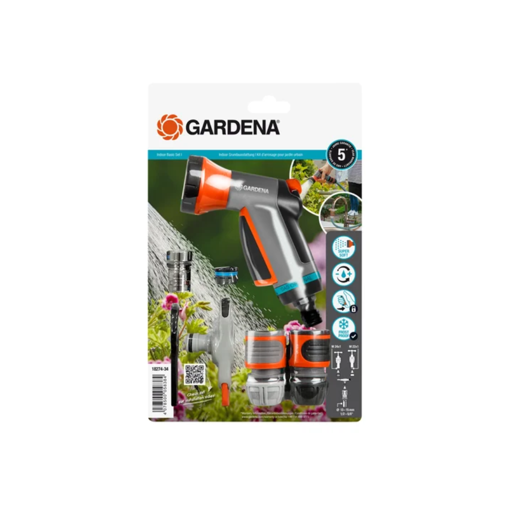 Pistolet multijets Gardena 18274-20 + raccord robinet