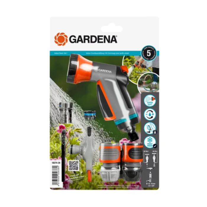Pistolet multijets Gardena 18274-20 + raccord robinet
