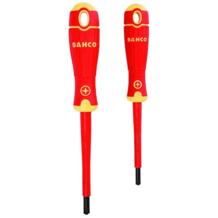 Jeu 2 tournevis isolés VDE Bahco B220.012 fente/PZ