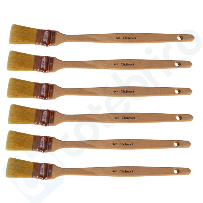 Lot de 6 brosses plates coudées Outil Parfait 947535x6