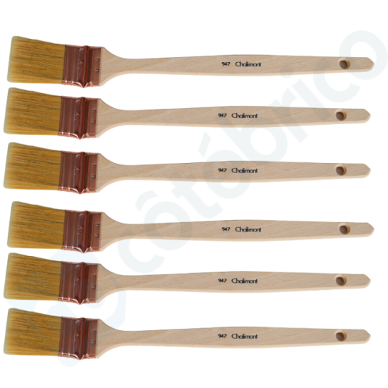 Lot de 6 brosses plates coudées Outil Parfait 947045x6