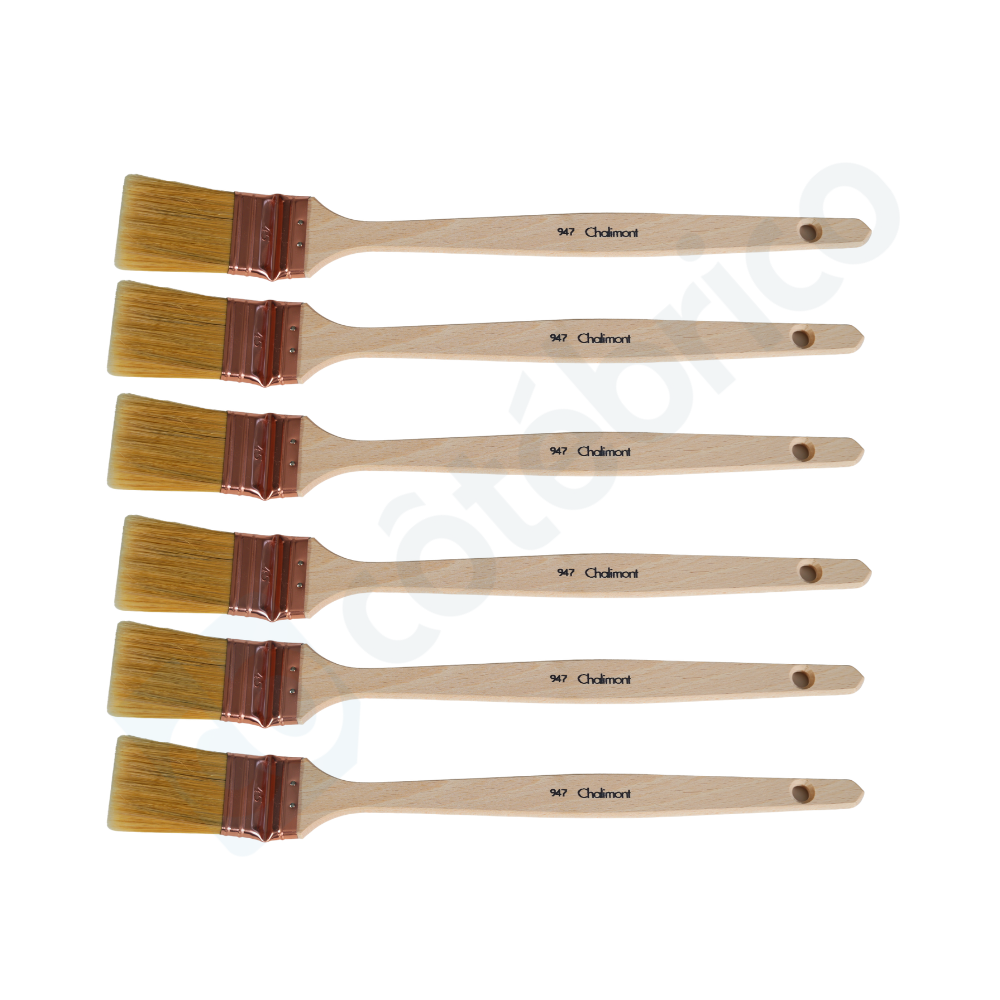 Lot de 6 brosses plates coudées Outil Parfait 947045x6