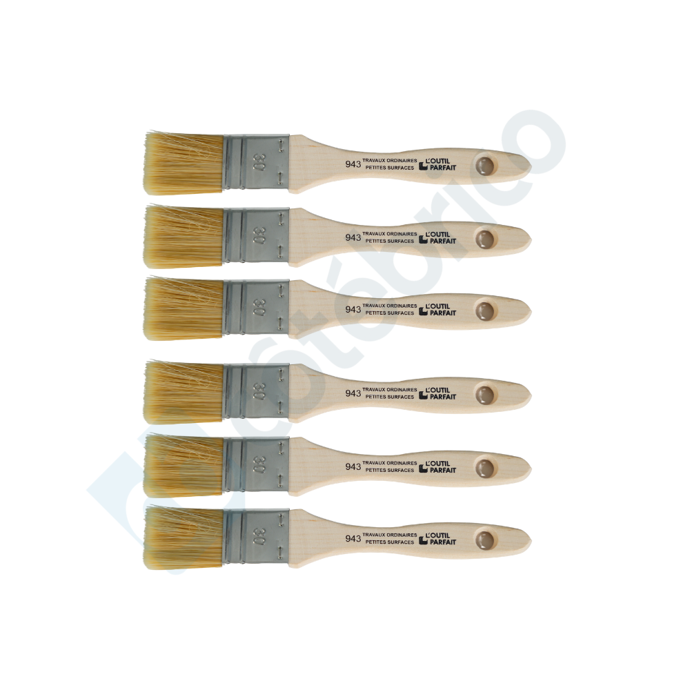 Lot de 6 brosses plates Outil Parfait 943530x6 n° 30