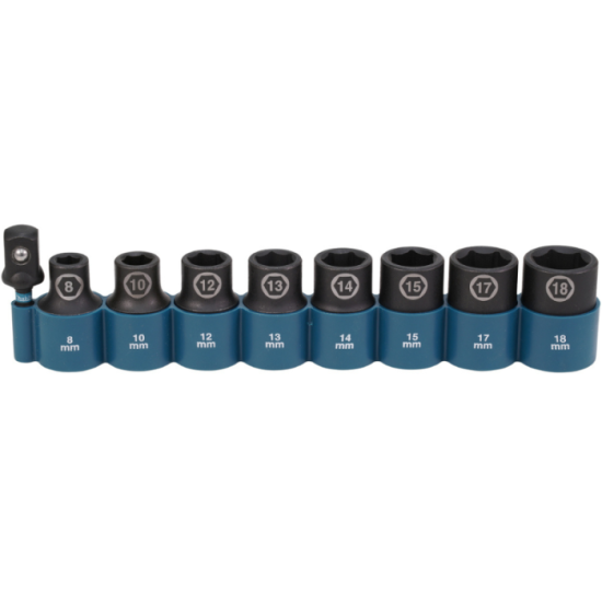 Ensemble de 8 douilles Makita E-16645