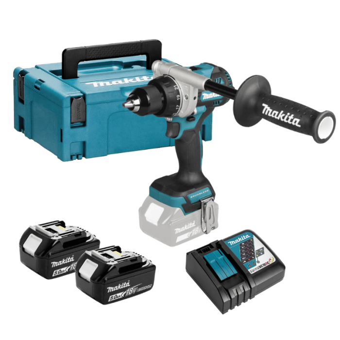 Perceuse visseuse Makita DDF492RTJ 2x5,0 Ah