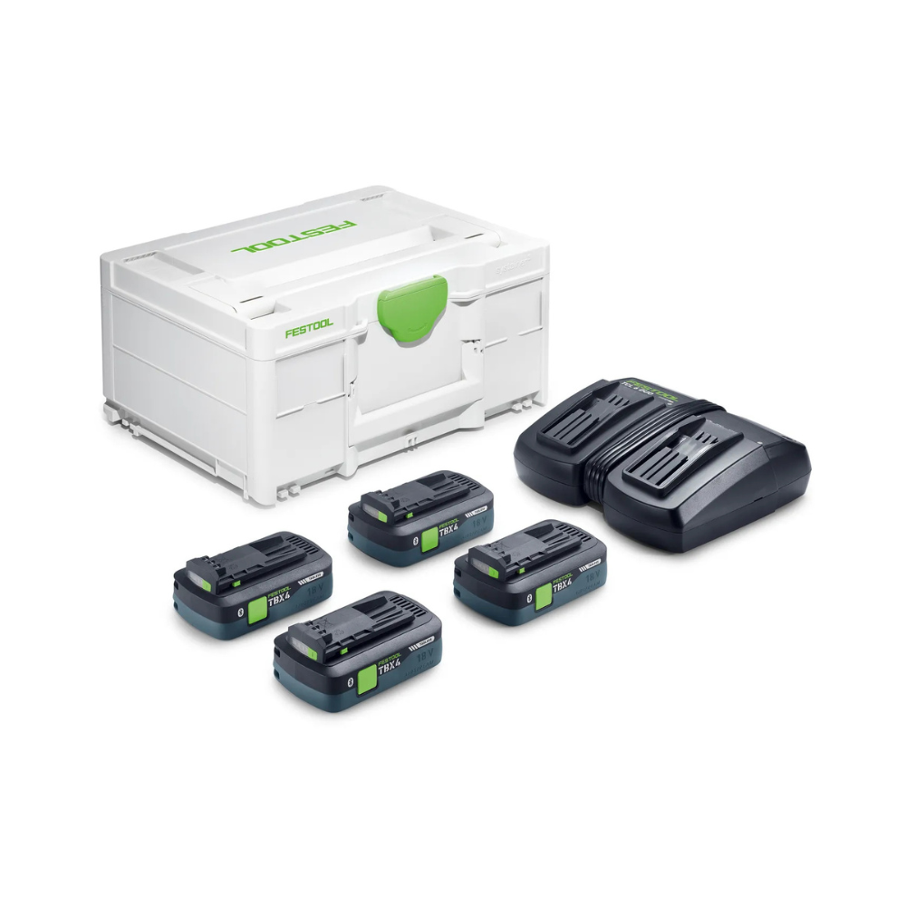 Set énergie Festool 578823 18V 4xTBX4/TCL6DUO