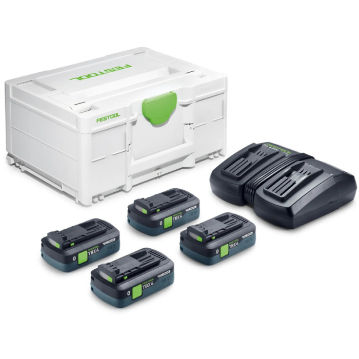 Set énergie Festool 578823 18V 4xTBX4/TCL6DUO