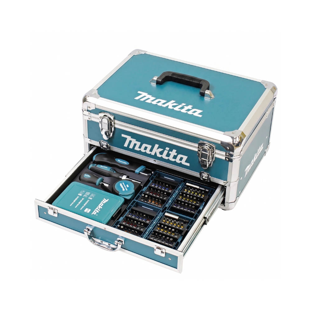 Coffret aluminium avec accessoires Makita 198022-3+ACC