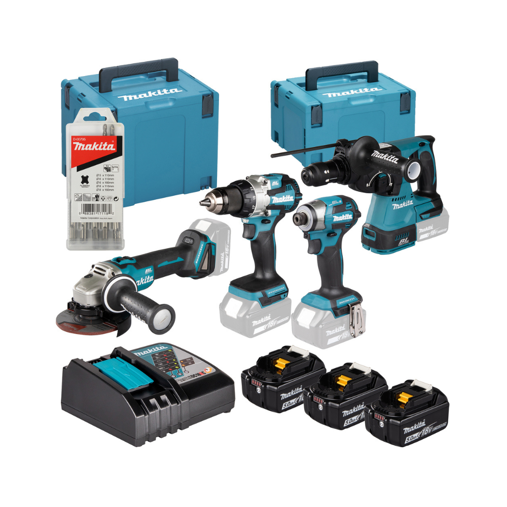 Ensemble 4 machines 18 V Makita DLX4196JX1