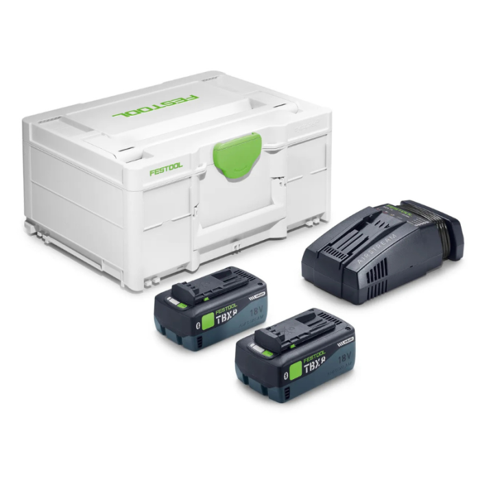 Set énergie Festool 578814 18V 2xTBX8/SCA16
