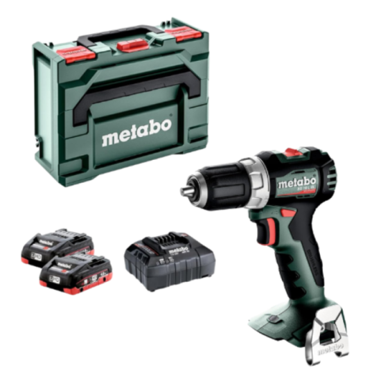 Perceuse visseuse Metabo BS 18 L BL 65 Nm 2x4,0 Ah