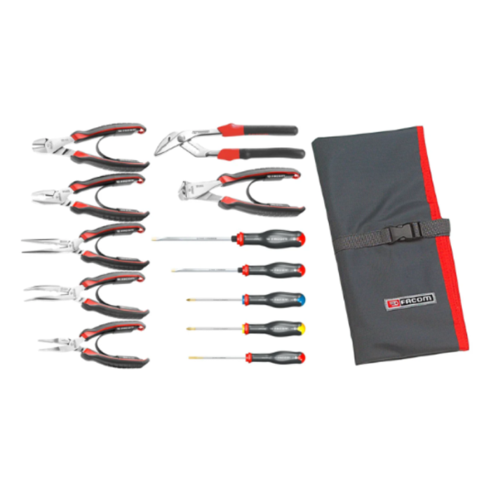 Trousse 12 outils Facom 184.J3CPE tournevis et pinces