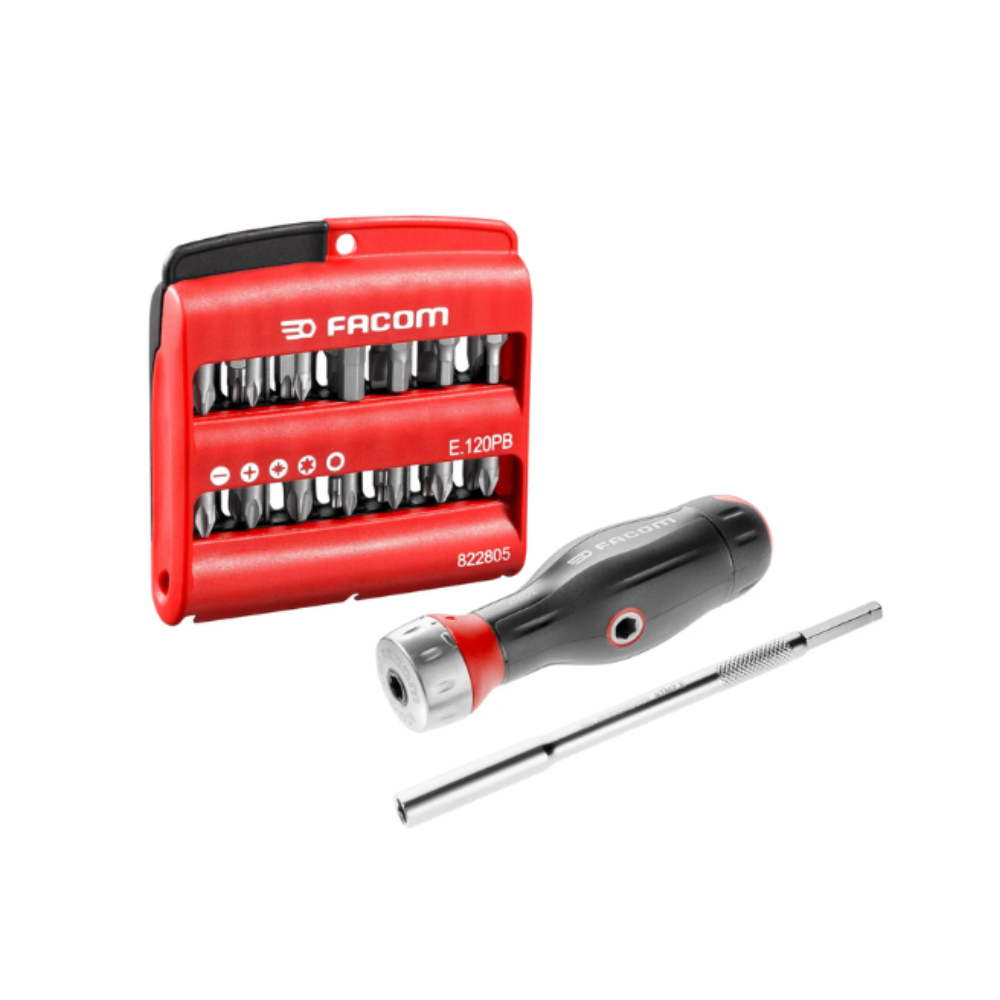 Tournevis à cliquet Facom ATCL.2A2PB 28 embouts