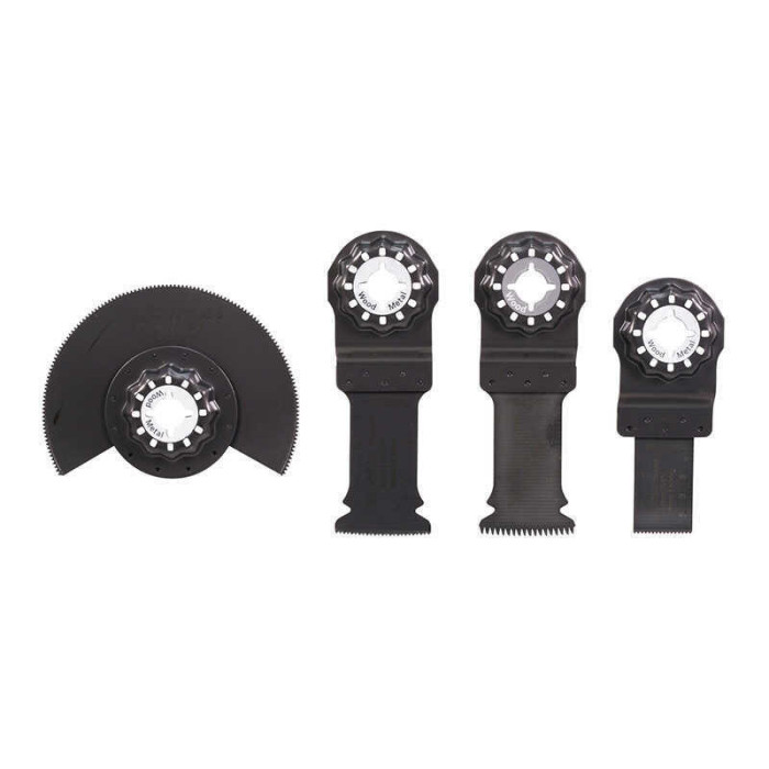 Jeu de 4 lames Starlock Makita B-67480 bi-métal