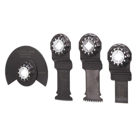 Jeu de 4 lames Starlock Makita B-67480 bi-métal