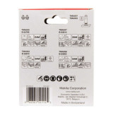 Jeu de 4 lames Starlock Makita B-67480 bi-métal