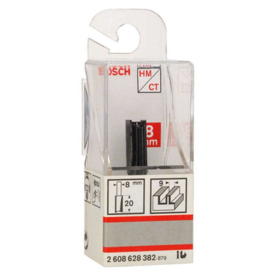 Fraise à rainurer droite Ø 9 mm Bosch 2608628382