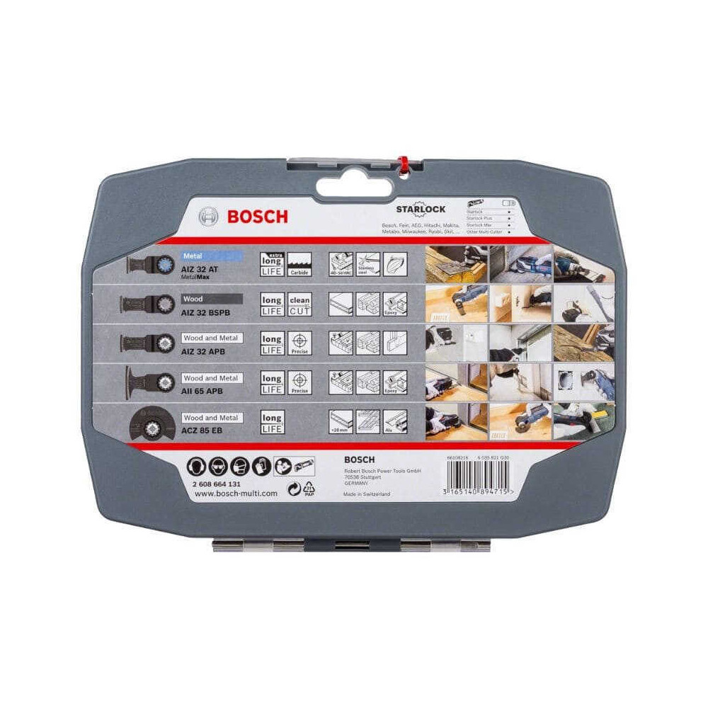 Coffret 5 lames Starlock Bosch 2608664131