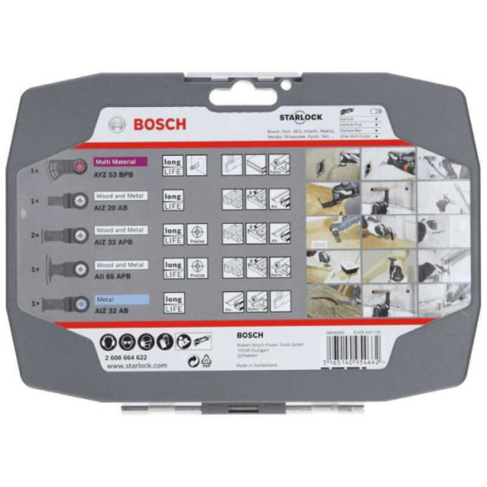 Coffret de lames pour outils Bosch 2608664622