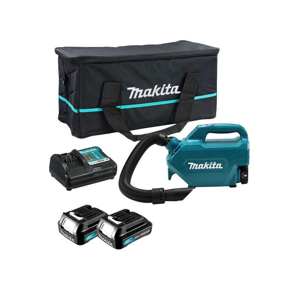 Aspirateur à main Makita CL121DWA 12V CXT 2 x 2,0 Ah