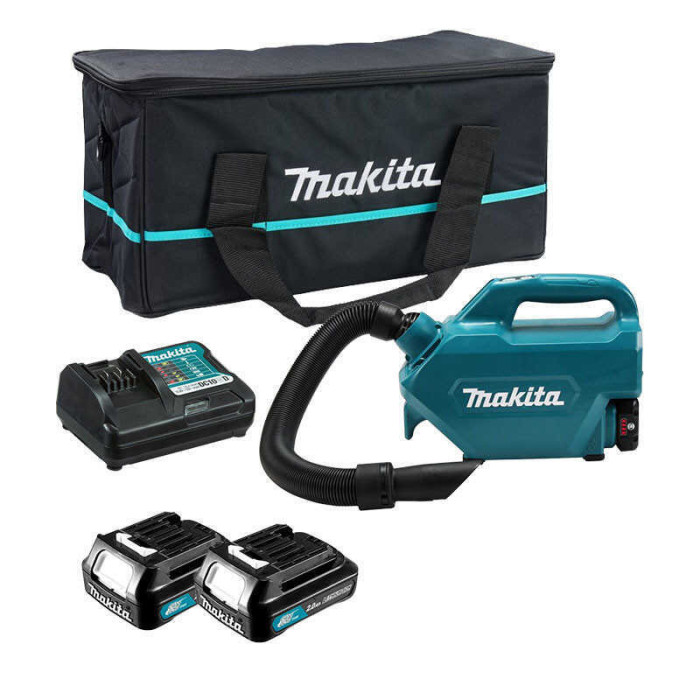 Aspirateur à main Makita CL121DWA 12V CXT 2 x 2,0 Ah
