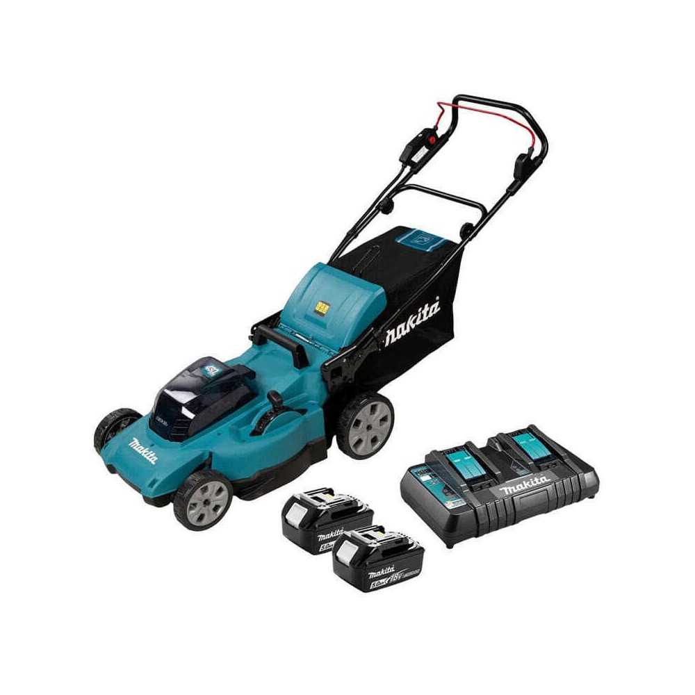 Tondeuse Makita DLM480PT2 36V 48 cm 2 batteries 5,0 Ah