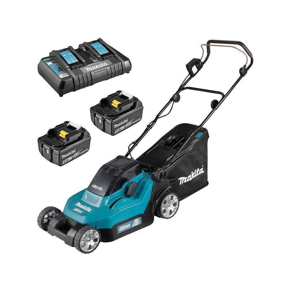 Tondeuse Makita DLM382PT2 36V 38 cm 2 batteries 5,0 Ah