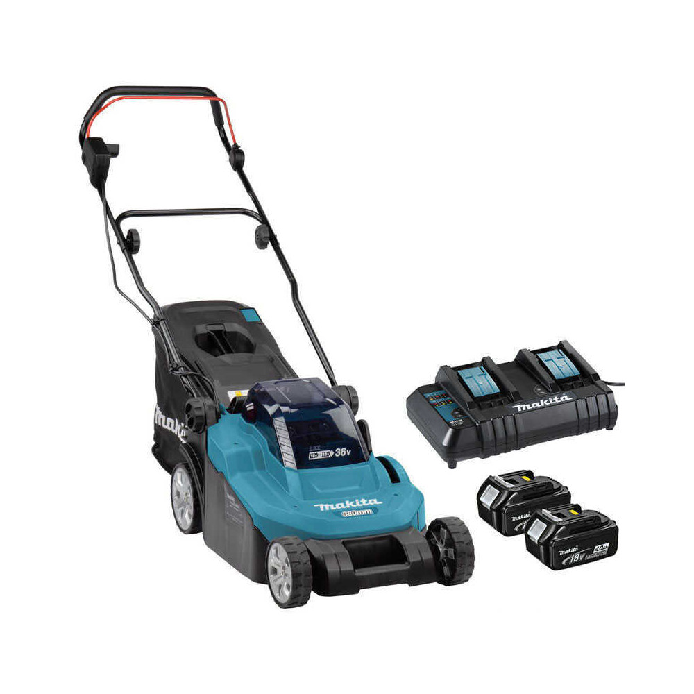 Tondeuse Makita DLM382CM2 36V 38 cm 2 batteries 4 Ah