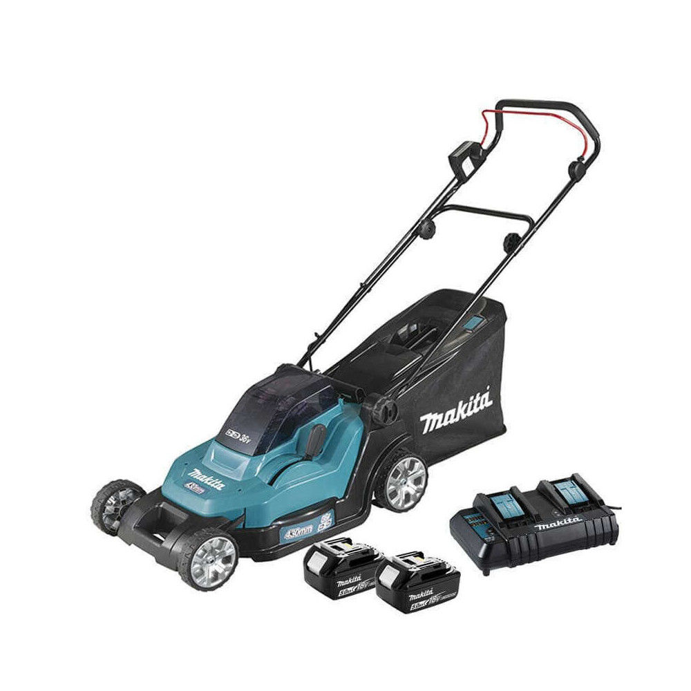 Tondeuse Makita DLM432CT2 36V 43 cm 2 batteries 5,0 Ah