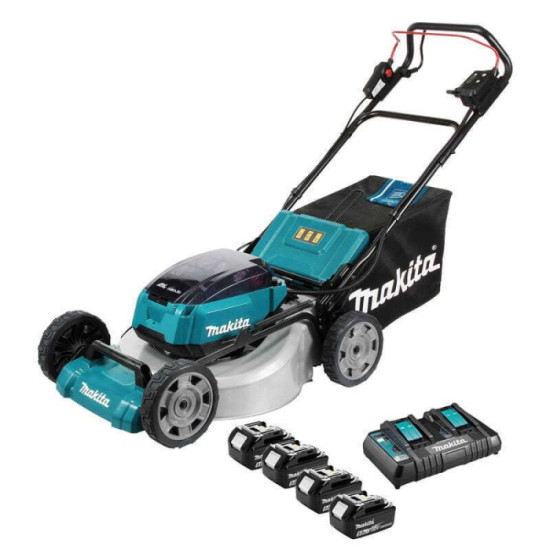 Tondeuse autotractée Makita DLM532PT4 36V 53 cm 4 x 5,0 Ah HT