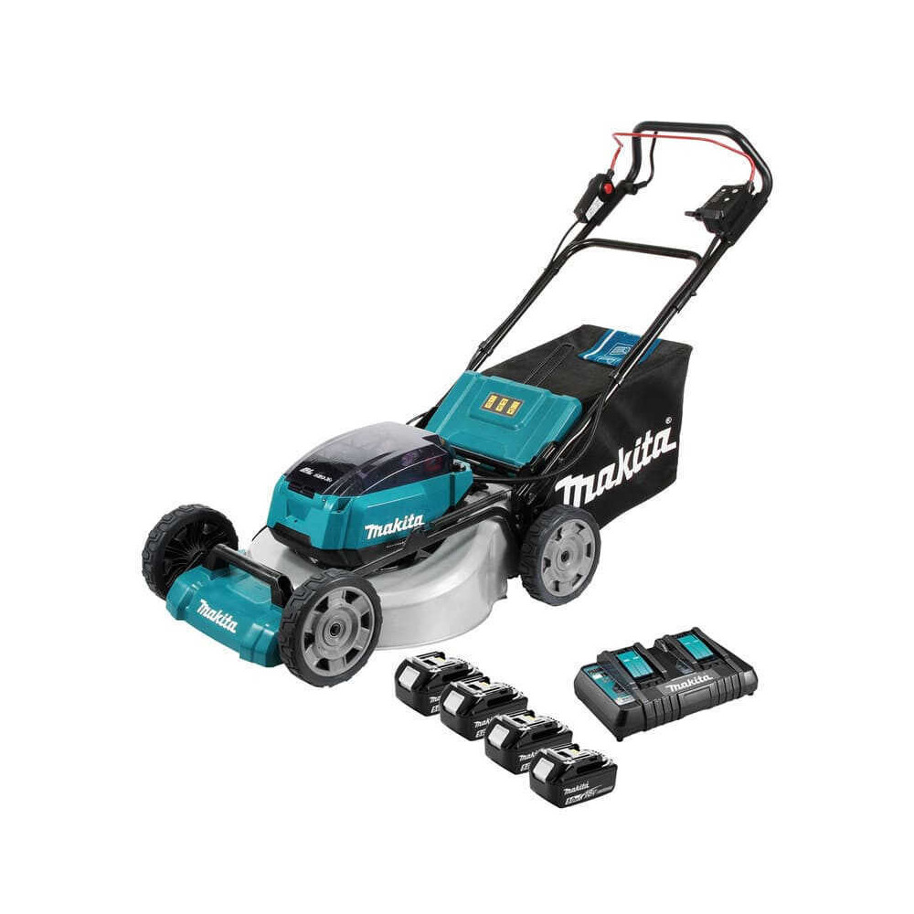 Tondeuse autotractée Makita DLM532PT4 36V 53 cm 4 x 5,0 Ah HT